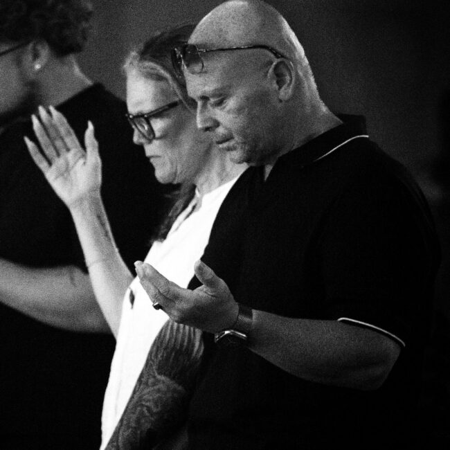 couple in worship together